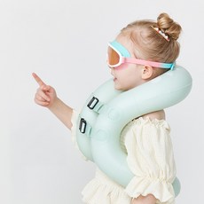 코코릭 유아동 와이드렌즈 물안경, 큐브핑크민트, 1개