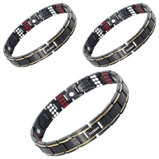 Hot Time 4合1鍺磁石健康手環 黑色 10155, 3個