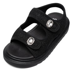 LA STELLA 女童Jam Mesh軟墊寶石涼鞋