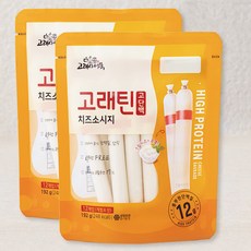 고래사어묵 고래틴 고단백 치즈소시지 12개입, 192g, 2개