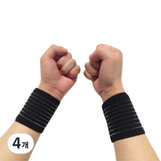 ICORES 護腕帶 2入, 黑色, 4個