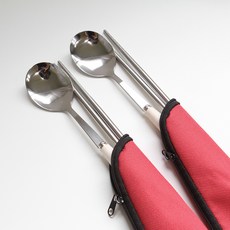 Stain牛津湯匙筷子 2人組, 淺褐色的, 1套