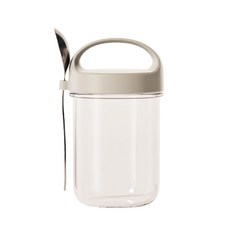 隔夜燕麥罐 Set, 附贈小湯匙, ABS + 鈉鈣玻璃材質, 2個