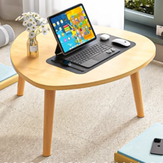 小麥購物 簡約歐風茶几桌 C023 直徑50 x 31cm 1.25kg, 北歐楓木