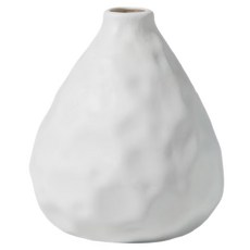 Ingrid 北歐風極簡花器 凹凸葫瓶子 220g, 白色