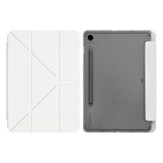 세로 거치 트라이 커버 케이스 갤럭시탭S10LITE/S10FE/S9FE/S9 크림 CN-21 + 태블리스 세로 거치 트라이 커버 케이스, 1개