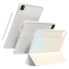 태블리스 아이패드 마그네틱 분리형 듀얼 커버 케이스 IF-97, 피치스카이, 1개