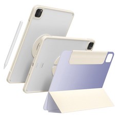 태블리스 아이패드 마그네틱 분리형 듀얼 커버 케이스 IF-97, 퍼플라벤더, 1개