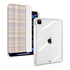 TABLESE 格紋滑動式可分離保護殼 iPad mini 6/7 米綠色 MW-65 + 格紋滑動式可分離保護殼, 1個