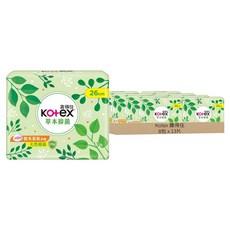 Kotex 靠得住 草本抑菌衛生棉 日用量多型, 26cm, 13片, 8包