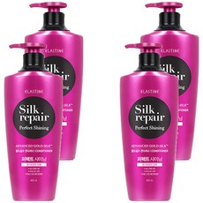 엘라스틴 퍼펙트 샤이닝 골드실크 컨디셔너 실크리페어, 400ml, 4개