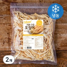 해맑은푸드 직화 구운 오징어 (냉동), 400g, 2개