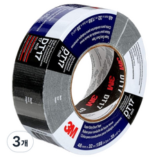 3M Super Duty 高性能管道膠帶 黑色 48mm x 32m DT17, 3個