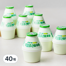빙그레 메로나맛 우유, 240ml, 40개
