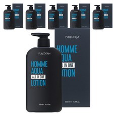 PUREDERM 男性用HOMME水潤多效合一乳液, 500ml, 6個