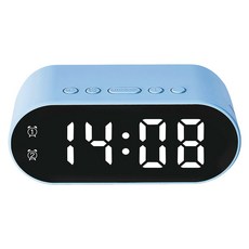 CHOMSTORY 棉花糖LED桌鐘, 蘇打藍