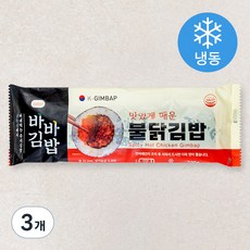 올곧 바바김밥 매운불닭김밥 (냉동), 3개, 230g