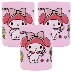 Dung Jin PP牙刷杯 280cc, 美樂蒂, 3個