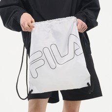 FILA 斐樂 運動束口袋, 白色, 1個