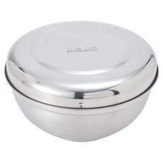 A-OK 304雅仕碗組 18cm不鏽鋼碗, 碗 + 蓋, 不銹鋼色, 1組