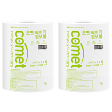 comet 基本款 2層 珍寶捲筒衛生紙 240m, 4捲, 2個