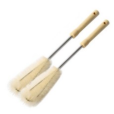 물병 텀블러 세척 긴솔, 2개, 브라운