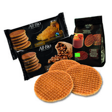 ALLBIO 유기농 스트룹와플 허니 + 헤이즐넛 + 미니카라멜 세트, 1세트