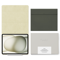 Awesome Design 奇怪的 iPad 對開式保護殼, 沙橄欖綠