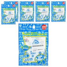 YODA 優的寶貝 救援小英雄波力3D立體防塵兒童口罩 280-320*115mm 2~8歲適用, POLI, 5片, 6包