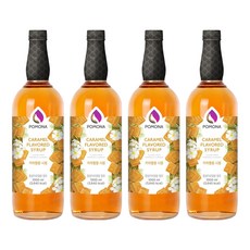 포모나 카라멜 커피시럽, 1L, 4개