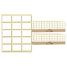 DADA 高黏度方形雙面膠帶 Set 30, 透明, 60個