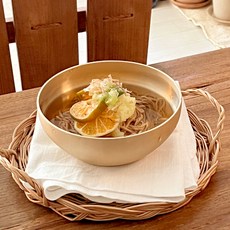 Nothyang 安城 Bangjja 拉麵 冷麵 銅器 Raum 麵碗, 金色, 1個