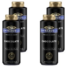 기라델리 초콜릿소스스퀴즈보틀, 454g, 4개