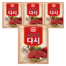 해표 쇠고기다시, 1kg, 4개