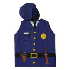 Kes.B 警察角色扮演遊戲背心, 混合顏色, 1套