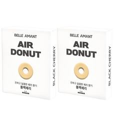 BELLEAMANT Air Donut 車用芳香劑補充包, 1入, 2個, 黑櫻桃