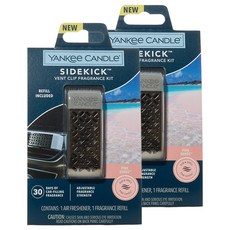 YANKee CANDLe Sidekick 車用芳香劑出風口夾, 粉紅沙灘, 2個