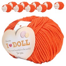 니뜨 아이돌 뜨개실 45g, 36 진오렌지, 10개