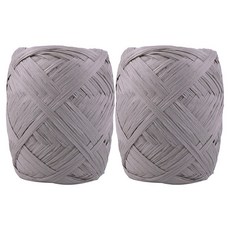 mamaknit Dadam 韓紙編織線 100g, D08 灰色, 2個