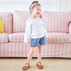 BERRYMAY 女童可愛夏季羅紋開襟衫