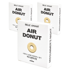 벨르아망 에어도넛 차량용 방향제 리필, 3개, 미드섬머나잇