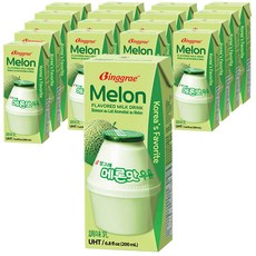 Binggrae 哈密瓜牛奶, 200ml, 18入