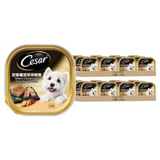 Cesar 西莎 主廚風味料理餐盒, 甜番薯菠菜烤嫩雞口味, 100g, 48罐