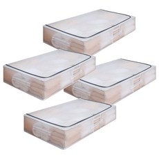 닌샵 틈새 다용도 수납함 대형, 화이트, 4개