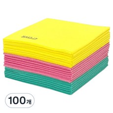 Olivejoy 德國不織布三色抹布 隨機出貨, 100個