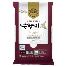 수향미 화성알피시 유기농 백미, 4kg, 1개, 상