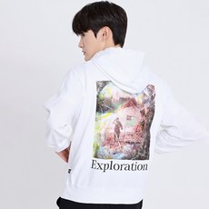 Dustin Dun 印花連帽拉鍊外套 DB2TZU042