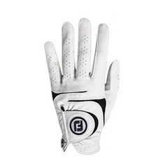 FootJoy 女款 WeatherSof 高爾夫手套 雙手, 白色, 1雙