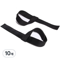 리브스포 논슬립 리프팅 아대 헬스 손목보호 스트랩, 10개, 블랙