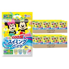 GOO.N 大王 日本境內版 米奇米妮款 戲水褲/尿布, XL, 96片